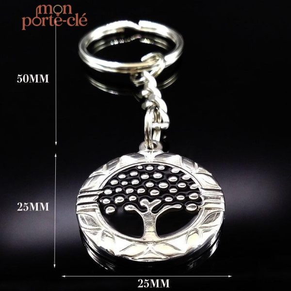 Porte-clé arbre symbolisant la vie et la croissance