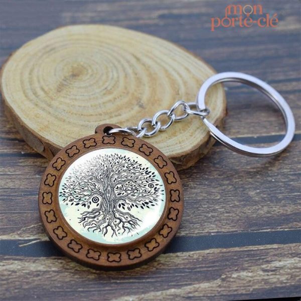 Accessoire en bois représentant un Arbre de Vie