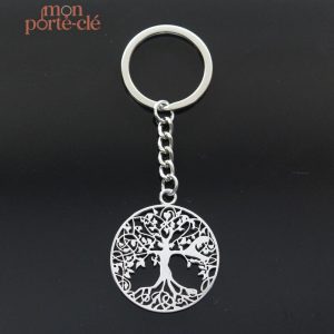 Porte-clé Arbre de Vie en métal classique