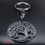 Porte-Clé Arbre de Vie Le Feuillage Gravé