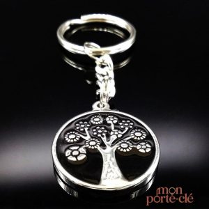 Porte-clé Arbre de Vie en Noir