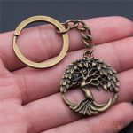 Porte-clé en forme d'Arbre de Vie, symbole de connexion et d'harmonie