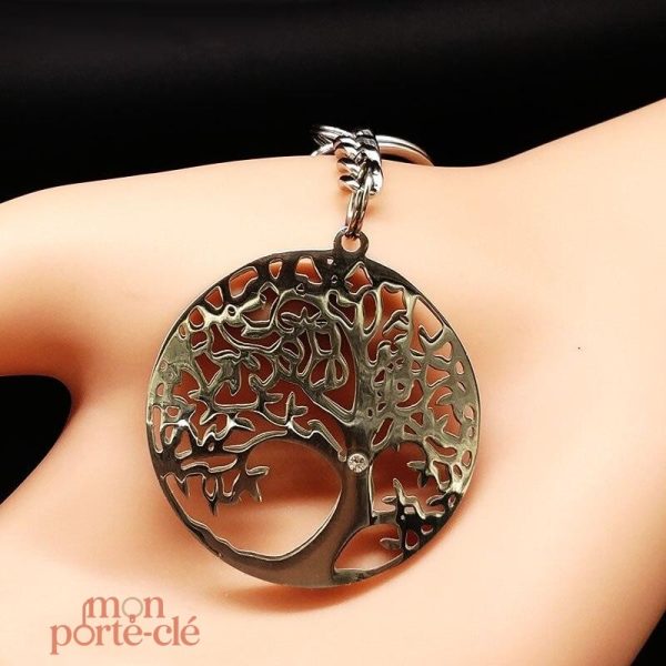 Porte-Clé avec motif Arbre de Vie intemporel