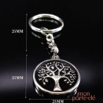 Porte-Clé Arbre de Vie en style rétro