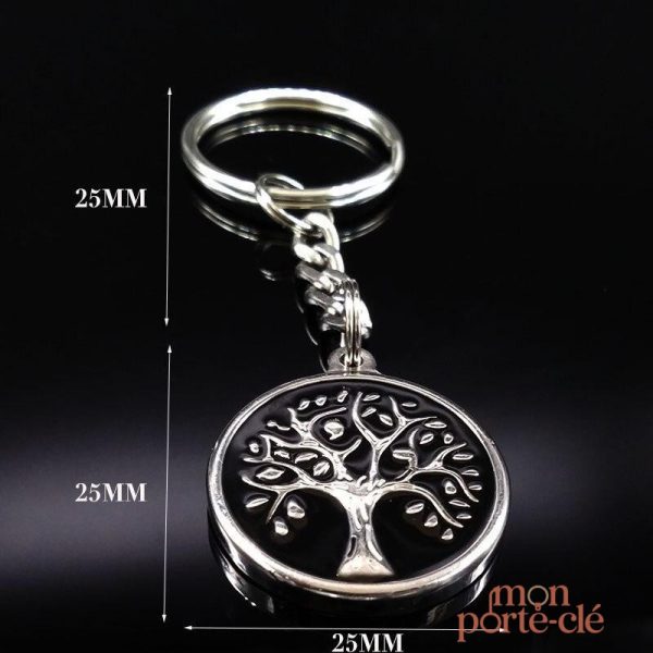 Porte-Clé Arbre de Vie en style rétro