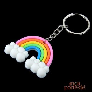 Porte-clé L'Arc-en-Ciel original et coloré