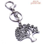 Porte-clé Arbre de Vie en argenté