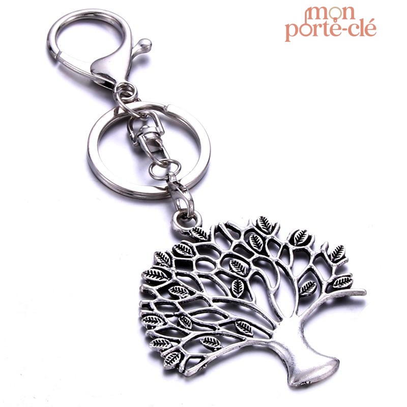 Porte-clé Arbre de Vie en argenté