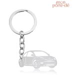 Porte-Clé Voiture Élégant en Argent
