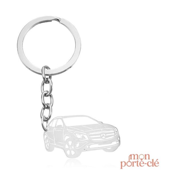 Porte-Clé Voiture Chic Argent