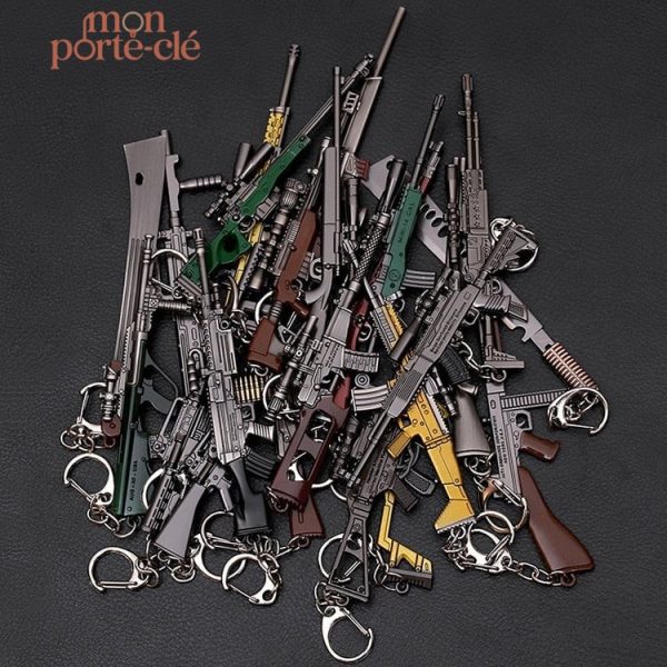 Porte-clé original en forme d'arme