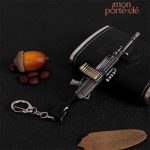 Porte-clé unique avec motif d'arme