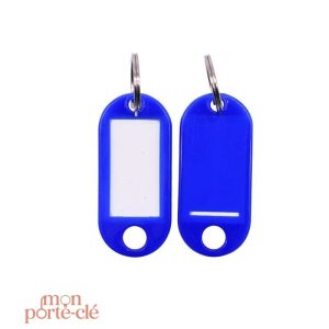 Porte-clé professionnel avec espace pour étiquette