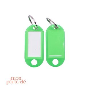 Étiquette intégrée sur porte-clé fonctionnel