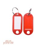 Porte-clé design avec étiquette pour identification