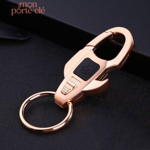 Porte-Clé Multifonction Lampe Business en acier