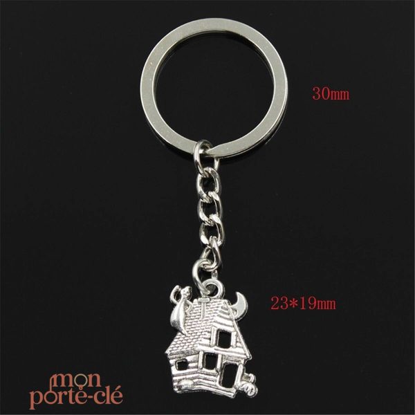 Porte-clé décoratif Maison Hantée, parfait pour les collectionneurs