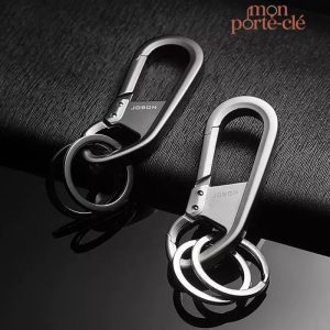 Porte-clé homme avec mousqueton pratique et élégant