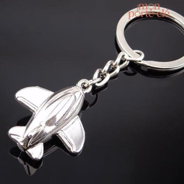 Porte-clé unique avec illustration d'avion