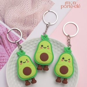 Porte-clé en métal design avocat unique