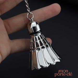 Porte-clé en forme de raquette de badminton