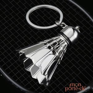 Porte-clé unique pour amateurs de badminton