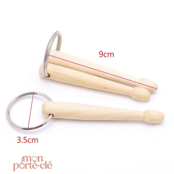 Porte-clé tendance pour les fans de musique et de batterie