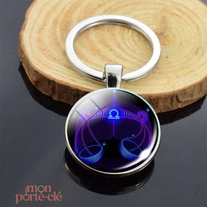 Porte-clé Balance, accessoire élégant pour les amateurs d'astrologie