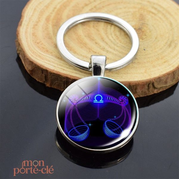 Porte-clé Balance, accessoire élégant pour les amateurs d'astrologie