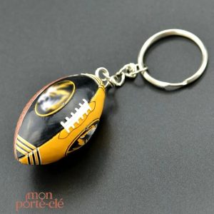 Porte-clé personnalisé en forme de ballon de rugby
