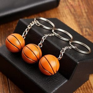 Porte-clé basket sportif en métal
