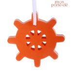 Porte-clé flottant, motif gouvernail pour amateurs de bateau