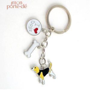 Porte-clé Beagle en design élégant pour les amoureux des chiens