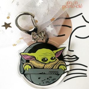 Accessoire porte-clé unique Bébé Yoda