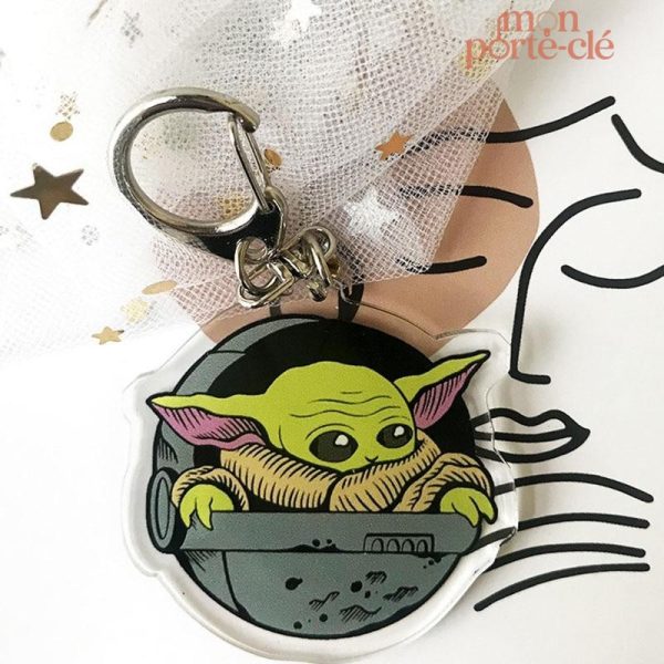 Accessoire porte-clé unique Bébé Yoda