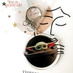 Porte-clé original motif Bébé Yoda