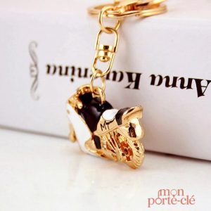 Porte-clé en forme de moto stylisé