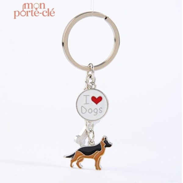 Porte-clé chien élégant pour collectionneurs