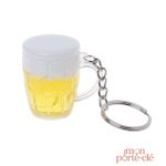 Porte-clé original en forme de pinte de bière