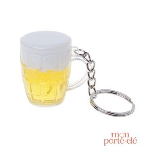 Porte-clé original en forme de pinte de bière