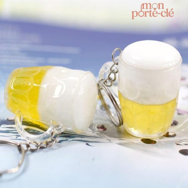 Porte-clé original, pinte de bière pour un style décalé