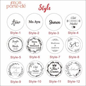 Porte-clé personnalisé en bois naturel de haute qualité