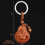 Porte-clé créatif Bouddha, accessoire tendance