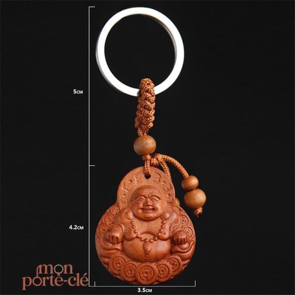Porte-clé créatif Bouddha, accessoire tendance