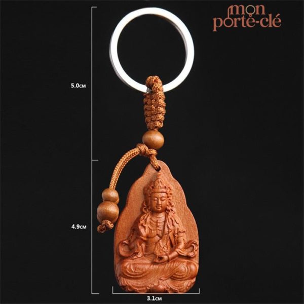Porte-clé en forme de Bouddha, cadeau original