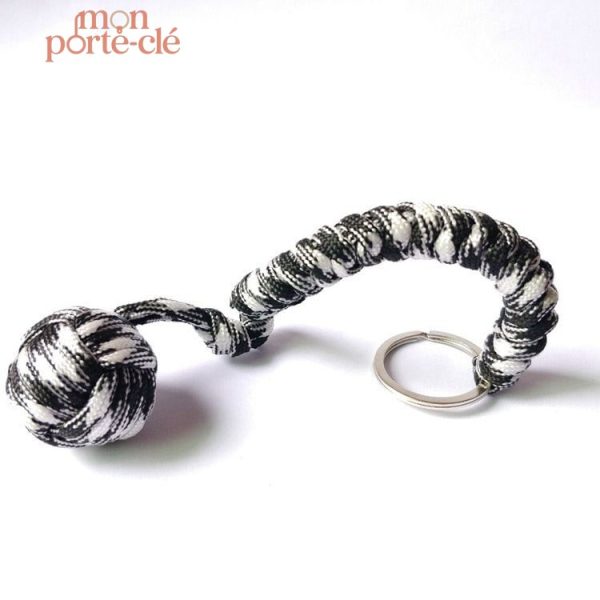 Porte-clé multifonction en paracorde, idéal pour aventures