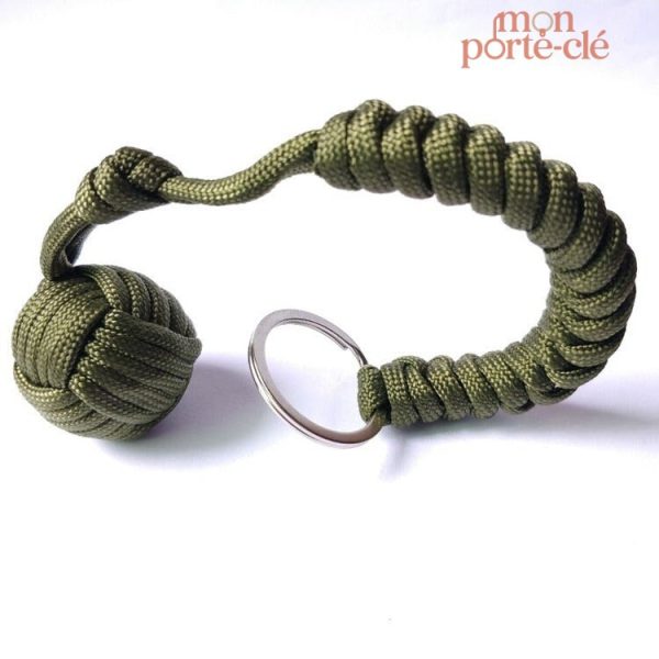 Porte-clé coloré en paracorde, léger et durable