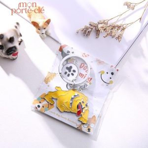 Accessoire porte-clé animal Bouledogue Anglais