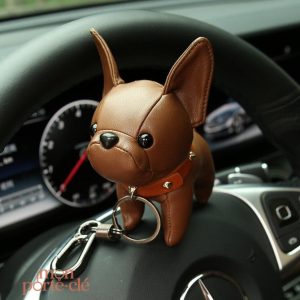 Porte-clé Bouledogue Français design élégant