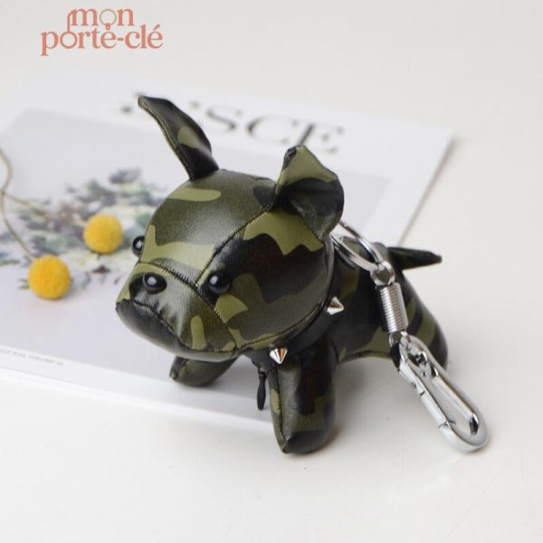 Porte-clé Bouledogue Français en forme 3D
